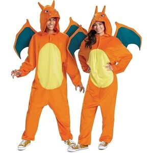NEW Pokémon Charizard‎ Costume for Adults Size XXL (50-52) Halloween Dress Up